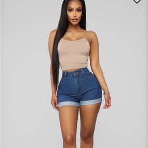 Brand new high waist denim shorts